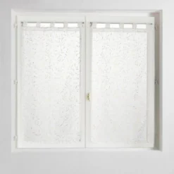 PAIRE DROITE PASSANTS 60X160CM VOILE METALLISE MAISSA