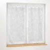 PAIRE DROITE PASSANTS 60X90CM VOILE TISSE KARLA BLANC