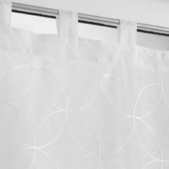 PAIRE DROITE PASSANTS 2X60X120CM VOILE SABLE BRODE OLYMPIA