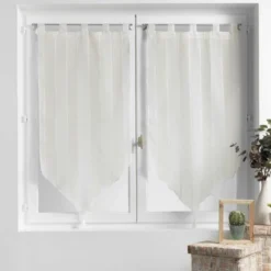 PAIRE POMPON PASSANTS 2X60X160CM PALAOS NATUREL