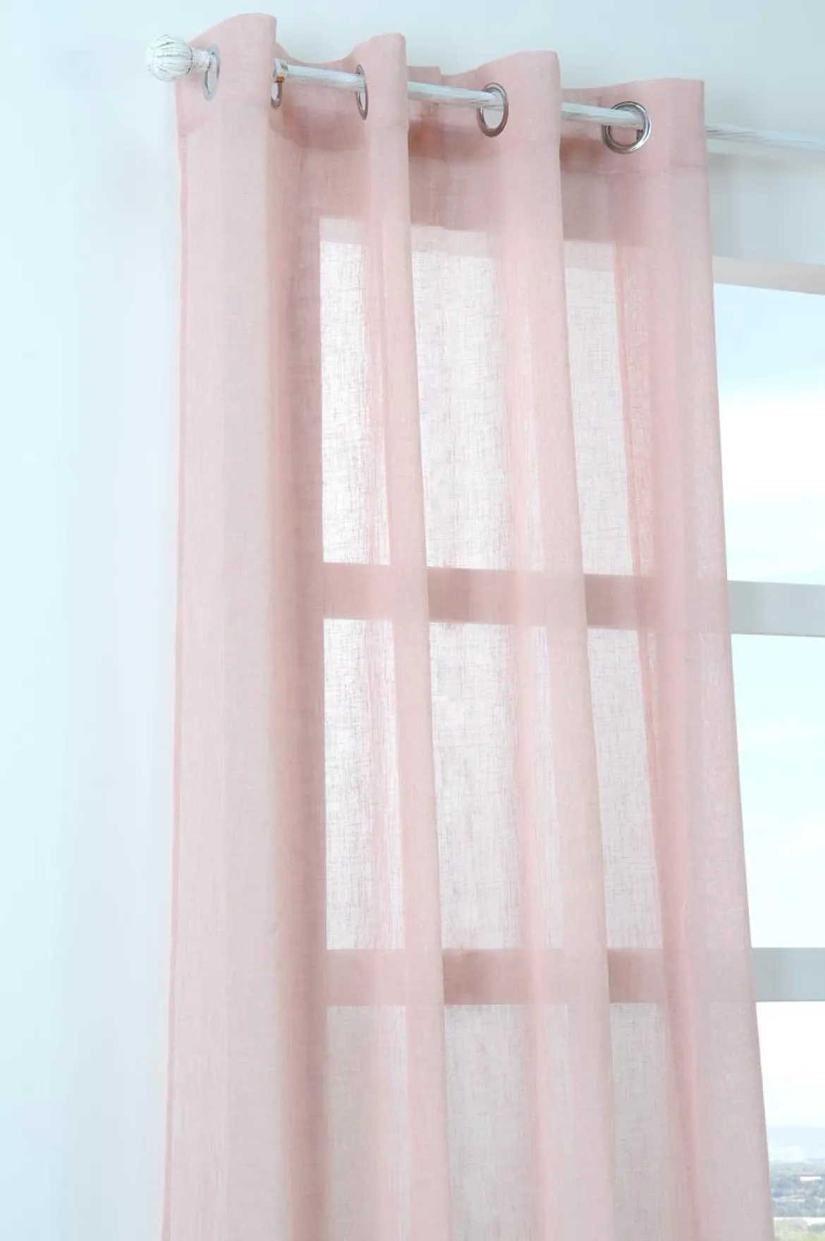 PALOMA VOILE ROSE 140X260CM