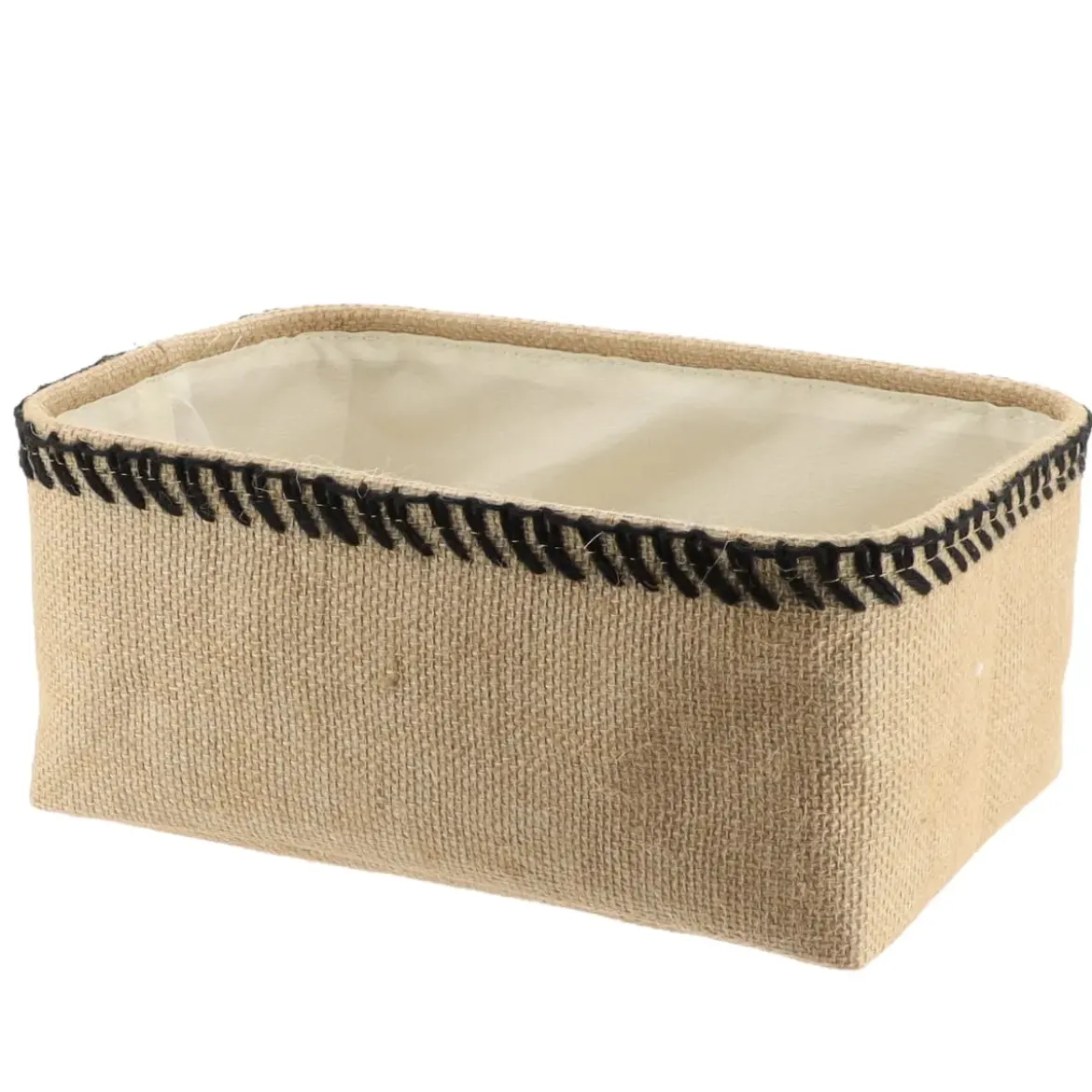 PANIER DE RANGEMENT JUTE 30X20.5X13.5CM NATUREL