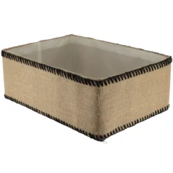 PANIER DE RANGEMENT JUTE 44X31X17CM NATUREL