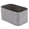 PANIER DE RANGEMENT POLYESTER EVA 22X14X6.5CM GRIS