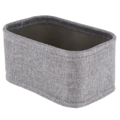 PANIER DE RANGEMENT POLYESTER EVA 22X14X6.5CM GRIS