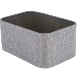PANIER DE RANGEMENT POLYESTER EVA 30X20.5X13.5CM GRIS