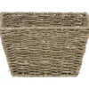 PANIER EVASE POIGNEES MATIERE VEGETALE 23X17X14CM NATUREL