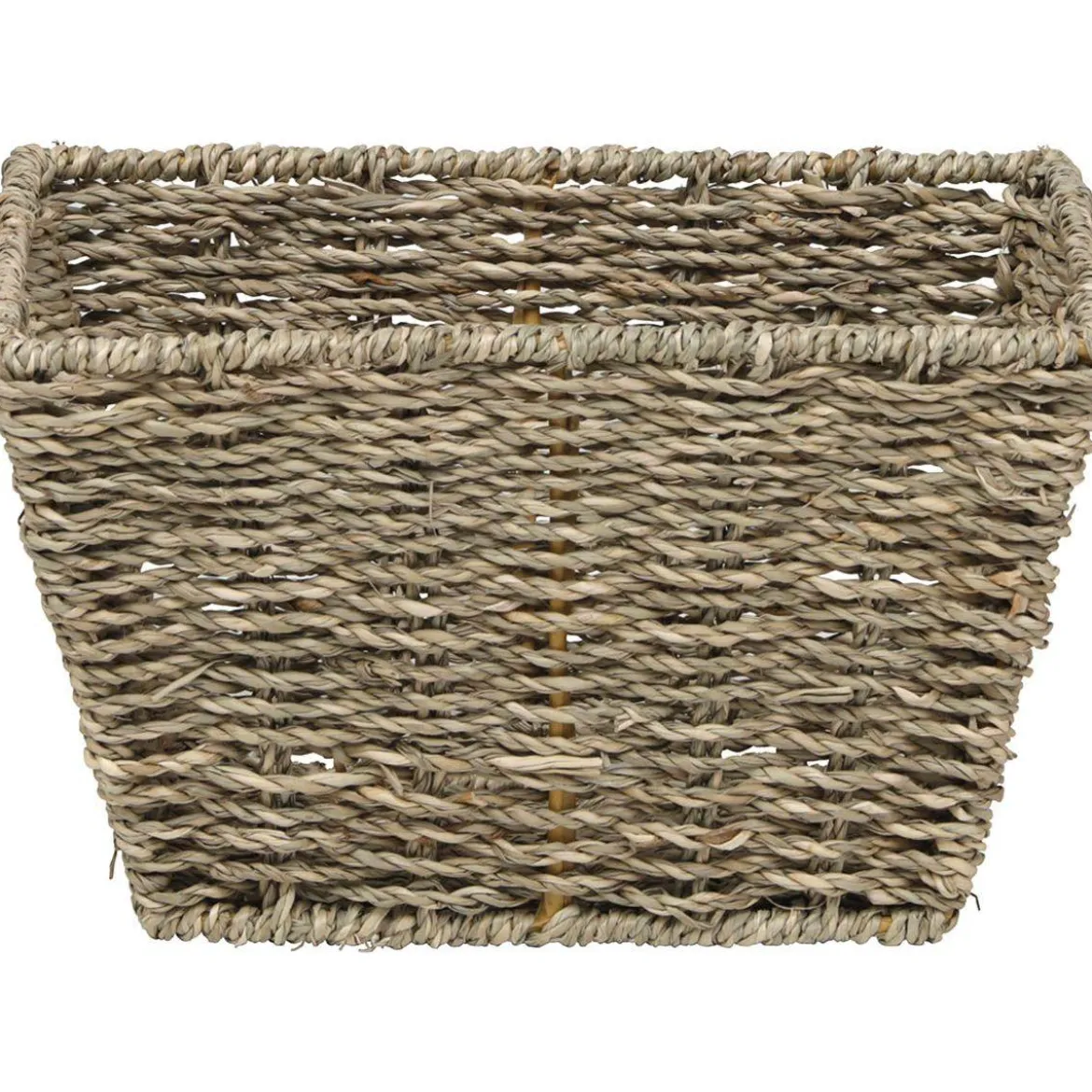 PANIER EVASE POIGNEES MATIERE VEGETALE 23X17X14CM NATUREL