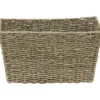 PANIER EVASE POIGNEES MATIERE VEGETALE 32X23X17CM NATUREL