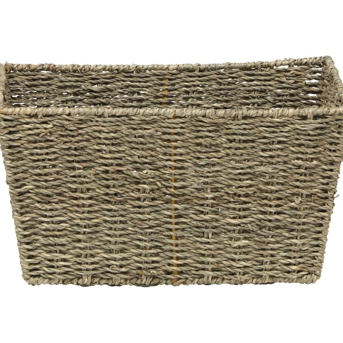 PANIER EVASE POIGNEES MATIERE VEGETALE 32X23X17CM NATUREL