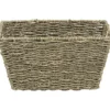 PANIER EVASE POIGNEES MATIERE VEGETALE 28X20X15CM NATUREL