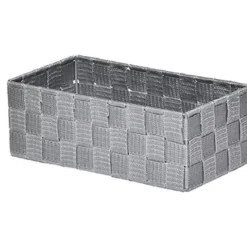 PANIER POLYESTER GRIS 27X14X9.5CM
