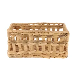 PANIER RECTANGLE JACINTHE 25X15X12CM NATUREL