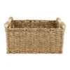 PANIER RECTANGLE VEGETALE POIGNEES BOIS 32X22X15CM NATUREL
