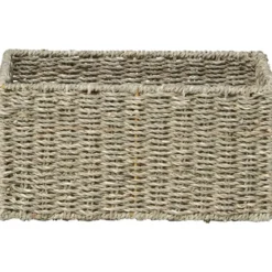 PANIER RECTANGULAIRE MATIERE VEGETALE 30X20X15CM NATUREL