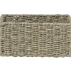 PANIER RECTANGULAIRE MATIERE VEGETALE 25X15X12CM NATUREL