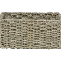 PANIER RECTANGULAIRE MATIERE VEGETALE 25X15X12CM NATUREL