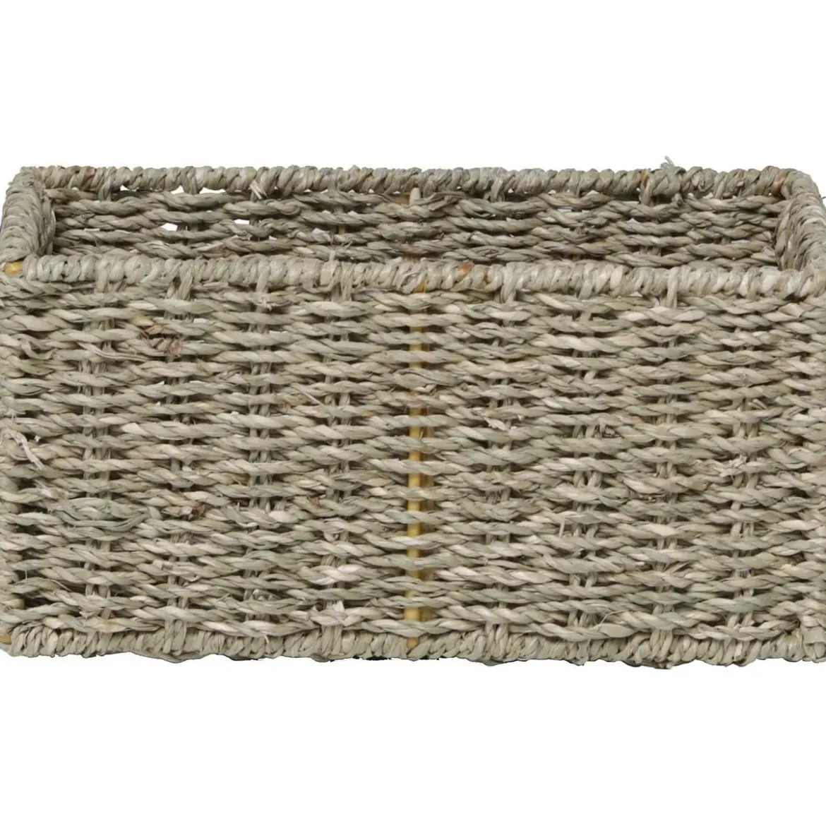 PANIER RECTANGULAIRE MATIERE VEGETALE 25X15X12CM NATUREL