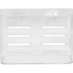 PANIER RECTANGULAIRE SUR VENTOUSES TRANSPARENT GRAND MODELE
