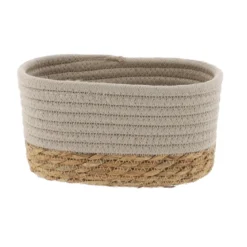 PANIER RECTANGULAIRE 19X11X10CM TAUPE NATUREL