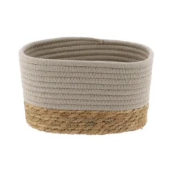 PANIER RECTANGULAIRE 23X15X13.5CM TAUPE NATUREL