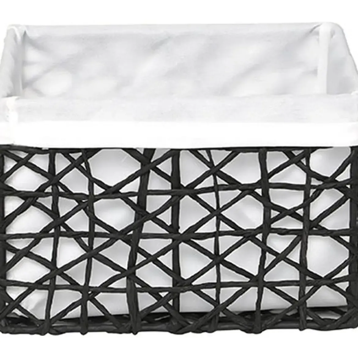 PANIER TGM PAPIER NOIR TISSU BLANC
