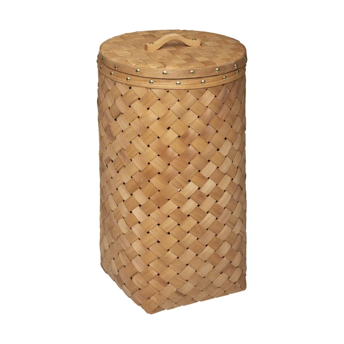 PANIER BOIS CLAIR LINGE D.31X54.5CM