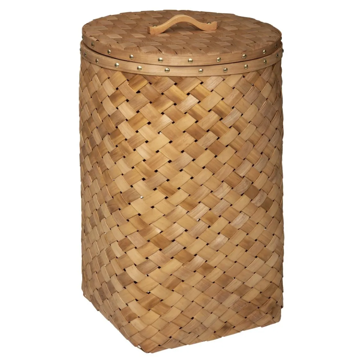 PANIER BOIS CLAIR LINGE D.31X54.5CM