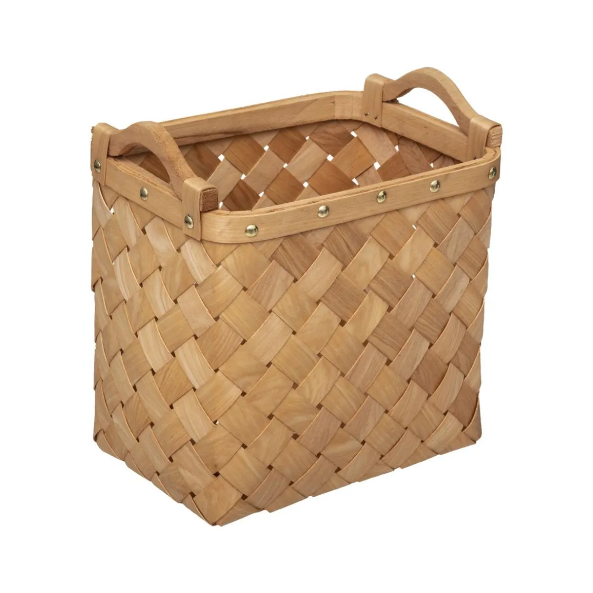 PANIER BOIS CLAIR RECTANGLE D.31.2X23.5X25.5CM