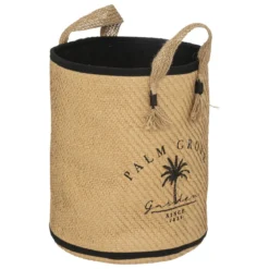 PANIER BOTANIC ROND NATUREL D.32.5X28CM