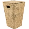 PANIERE A LINGE JACINTHE EVASEE AVEC COUVERCLE NATUREL