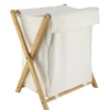 PANIERE A LINGE PLIABLE BAMBOU 54L NATUREL BAMBOU