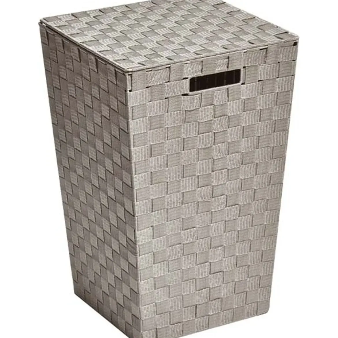 PANIERE A LINGE POLYESTER EVASEE TAUPE