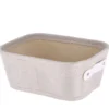 PANIERE DRESSING POLY ET EVA L20.5XP26XH10.5CM BEIGE