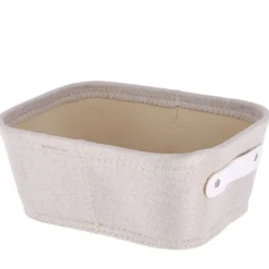 PANIERE DRESSING POLY ET EVA L20.5XP26XH10.5CM BEIGE