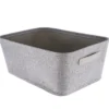 PANIERE DRESSING POLYESTER ET EVA L32.5XP45XH18CM GRIS