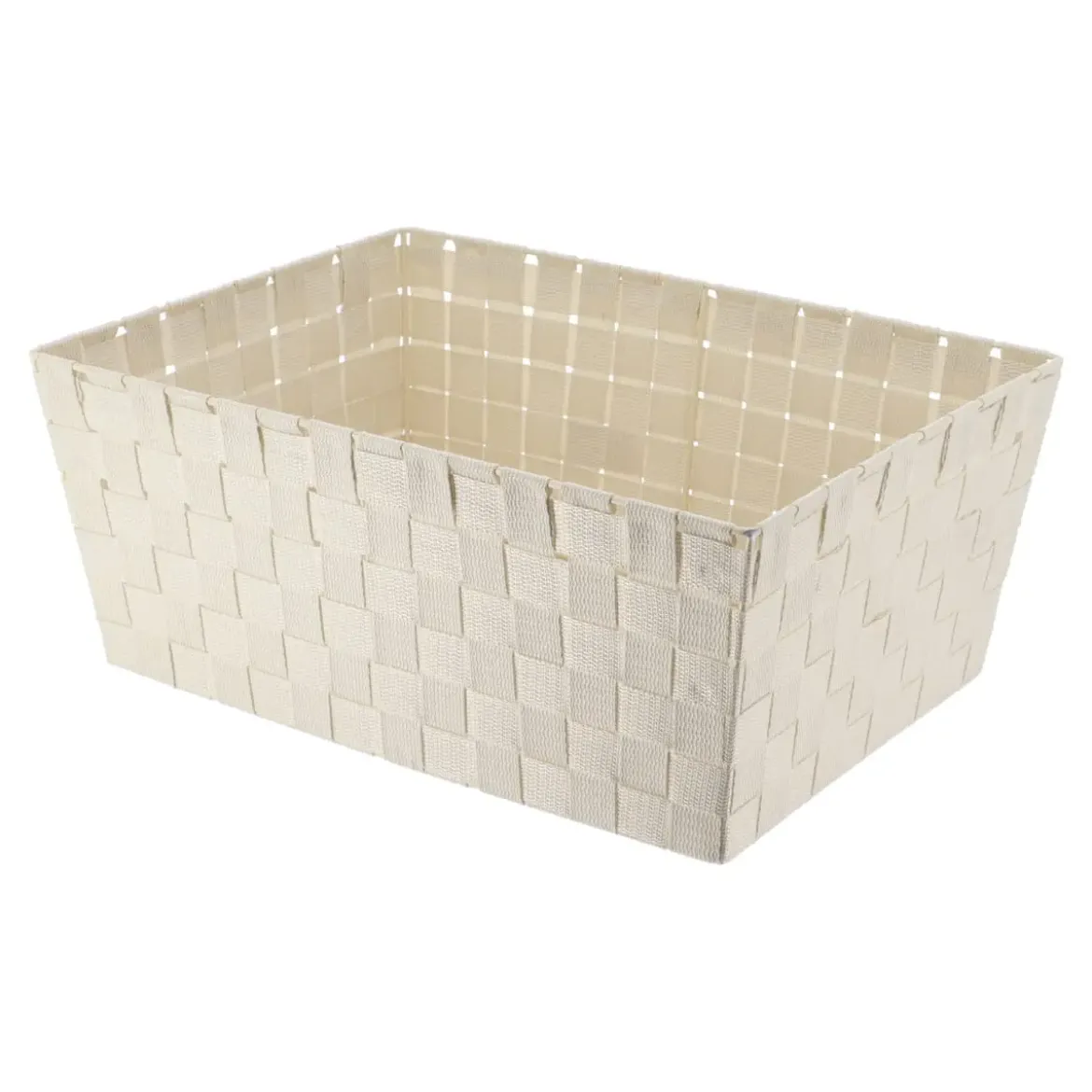PANIERE DRESSING POLYESTER 32.5X45X18CM IVOIRE