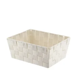 PANIERE DRESSING POLYESTER 19.5X25X10.5CM IVOIRE