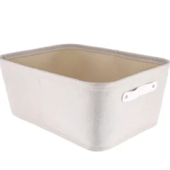 PANIERE DRESSING POLYESTER ET EVA L32.5XP45XH18CM BEIGE
