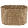 PANIERE OVALE MATIERE VEGETALE 47X30X29CM NATUREL