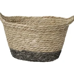 PANIERE OVALE MOYEN MODELE 30X22CM NATUREL MARRON