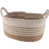 PANIERE OVALE NATURELLE 38X28X18CM BEIGE