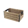 PANIERE PAPIER BICOLORE 26X17.5X12CM NATUREL NOIR