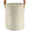 PANIERE POLYESTER FACON BOUCLETTE 30X38CM NATUREL