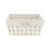PANIERE RECTANGLE EVASEE 32X24X15CM BLANC LIN