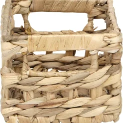 PANIERE RECTANGULAIRE TPM AJOUREE MATIERE VEGETALE NATUREL
