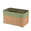 PANIERE VERT OLIVE NATUREL D.32X20X18CM