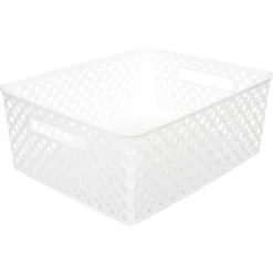 PANIER FOLK 11L BLANC
