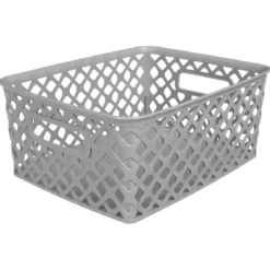 PANIER FOLK 4L GRIS