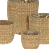 PANIER JARDINIERE ROND NATUREL 25X25CM